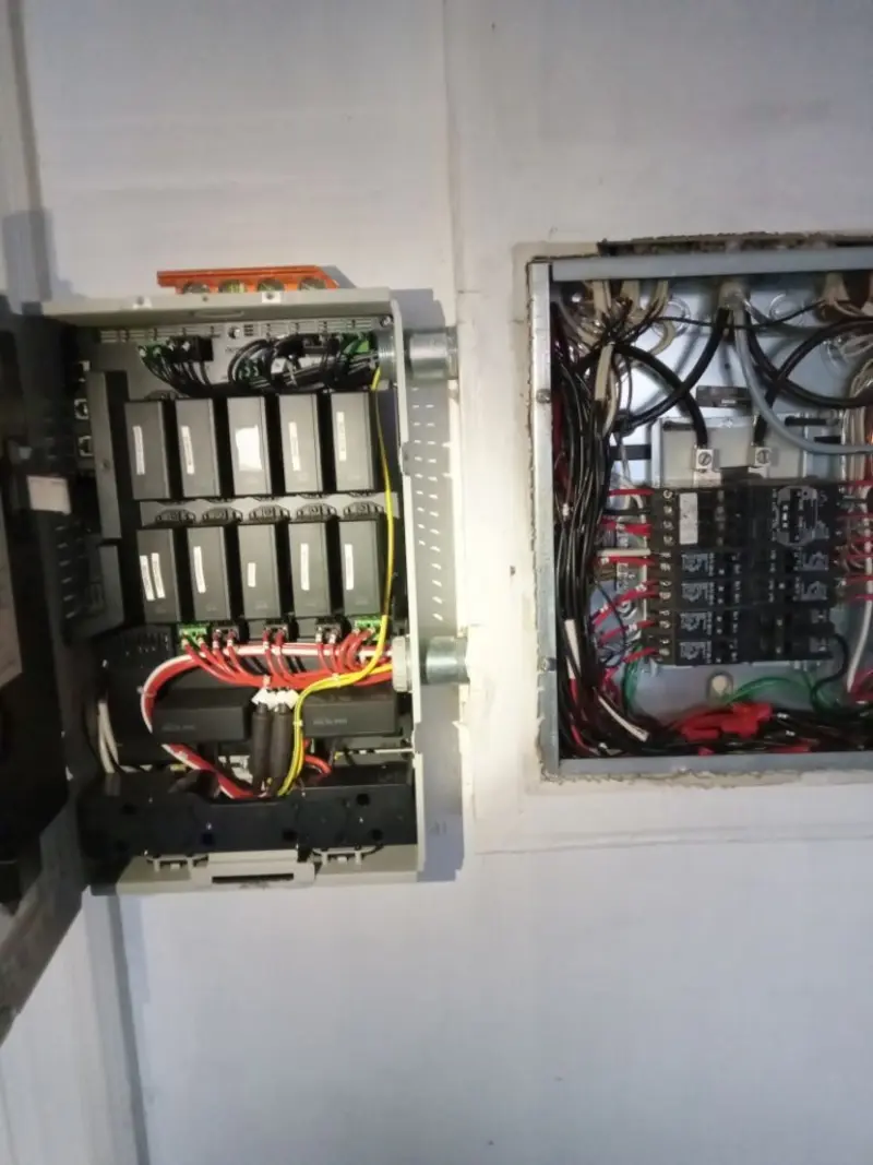 Electrical panel upgrade completed for Ring Doorbell Installation in Carrollton